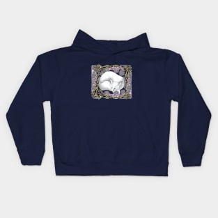 Dreaming White Fox Kids Hoodie